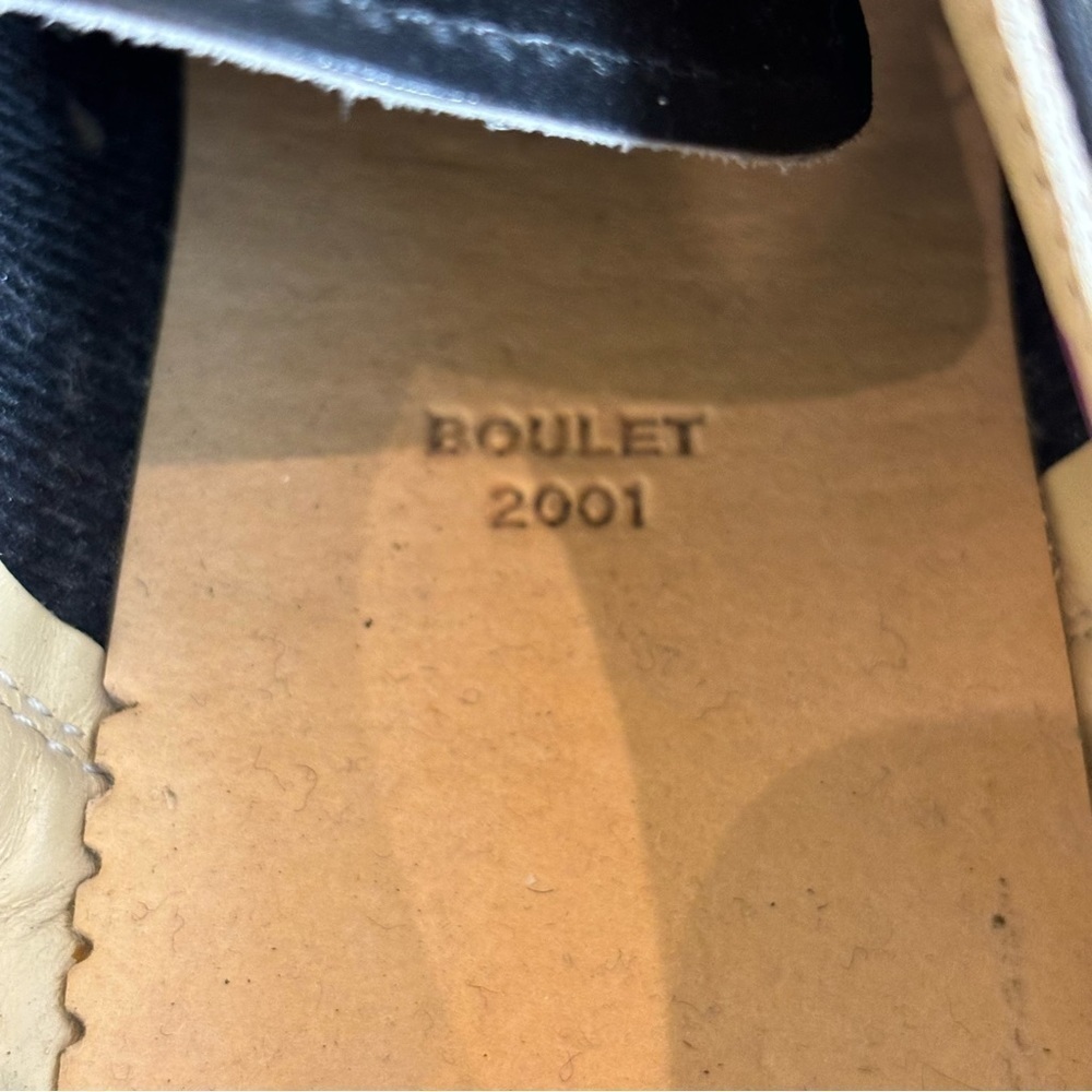 BOULET Sz 9.5 Lace Up Vibram Sole Brogues Oxford Leather Military Academia Shoes - Picture 10 of 12
